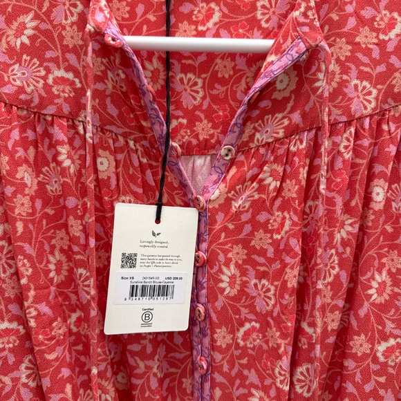 Spell Sunshine Bandit Blouse/Cayenne - Picture 3 of 7